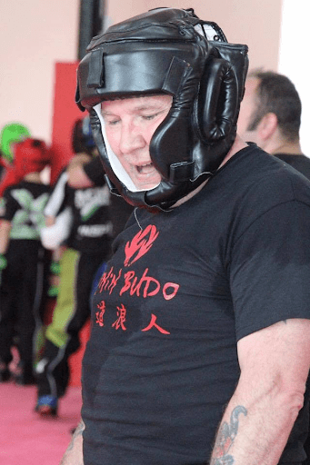 Picture of Sensei Charles sweating